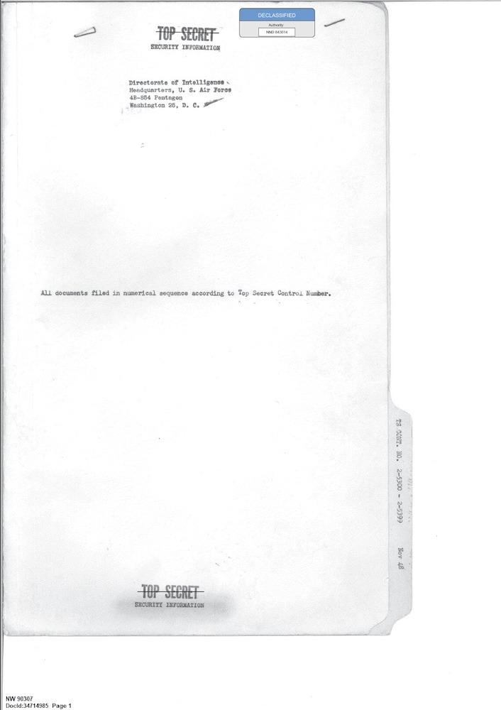 341 110448 Records Relating To The Collection And Dissemination Of Intelligence 1948 1955 Ts Cont No.2 2 5300 2 5399