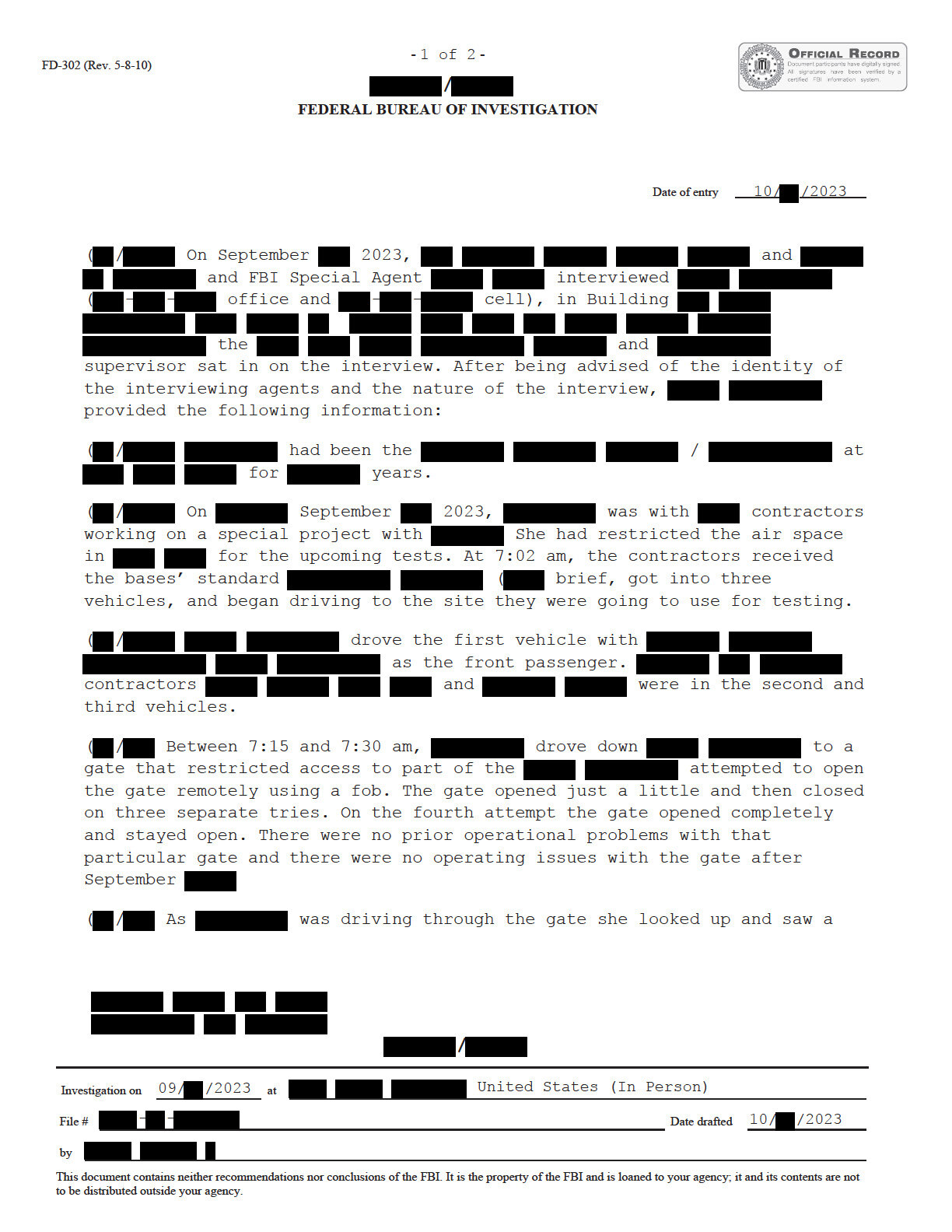 Serial 3 Redacted